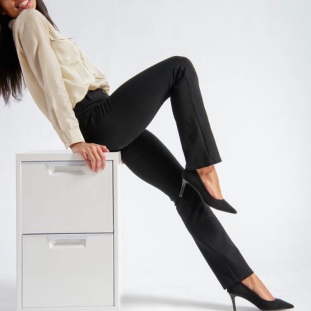Betabrand Black Dress Pant Yoga Pants